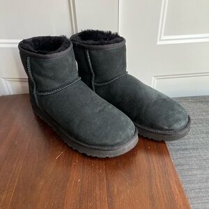 UGG Black Suede Ankle Boots